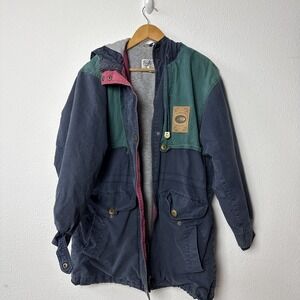 VINTAGE J.Gallery Coat Women's S‎ Color Block  early 90s Jacket Color Block